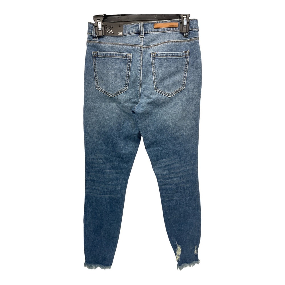 Blue Revival Women's /Junior Size 26 Distressed Look Blue Jean Pants - Picture 5 of 5
